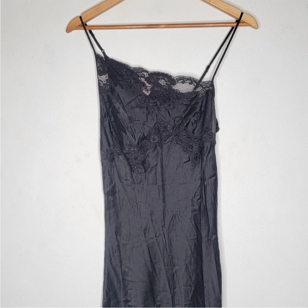 SOLD // Vintage 90’s Y2K 100% Silk Slip Dress Silk Dress - Picture 6 of 8